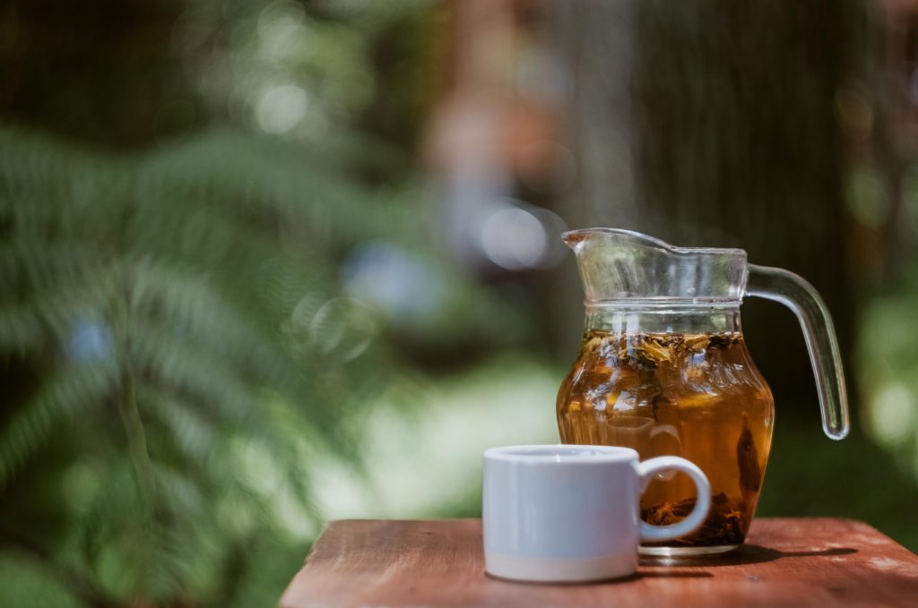 A pitcher of iced tea