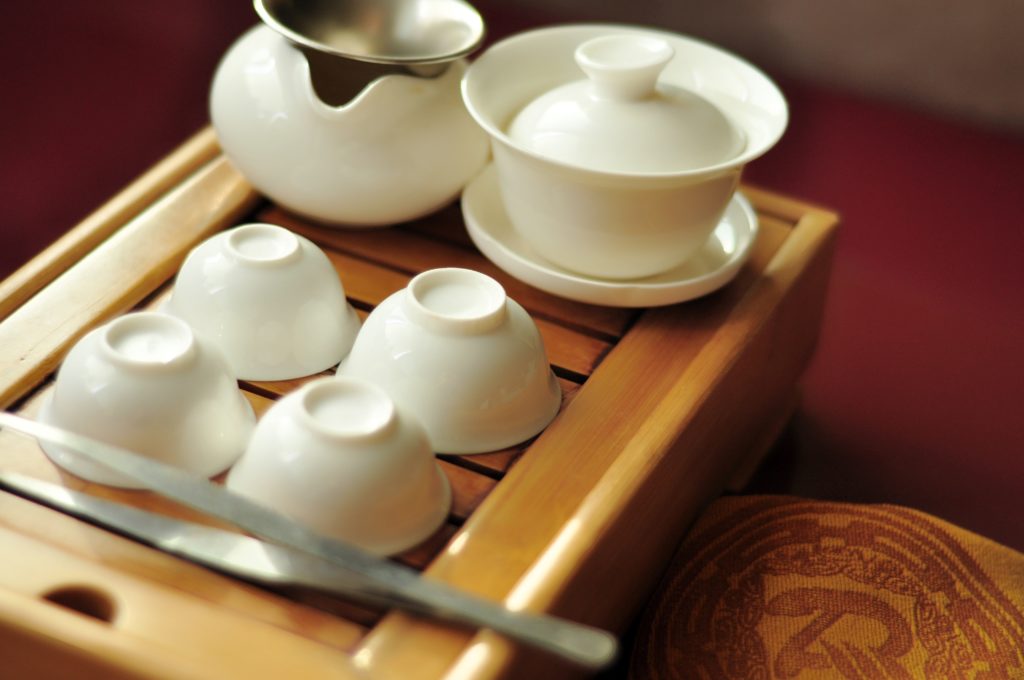Rock oolong tea brewed with taiwan teapot